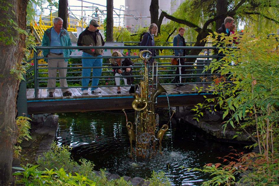 Fountain sculpture, Vancouver, BC  Displayed at Granville Island, Vancouver, BC